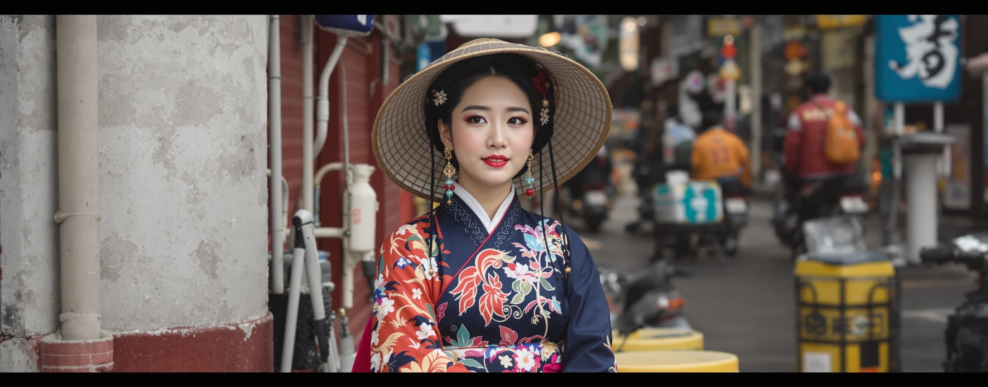 A photo featuring a scene with a focus on a woman's traditio...