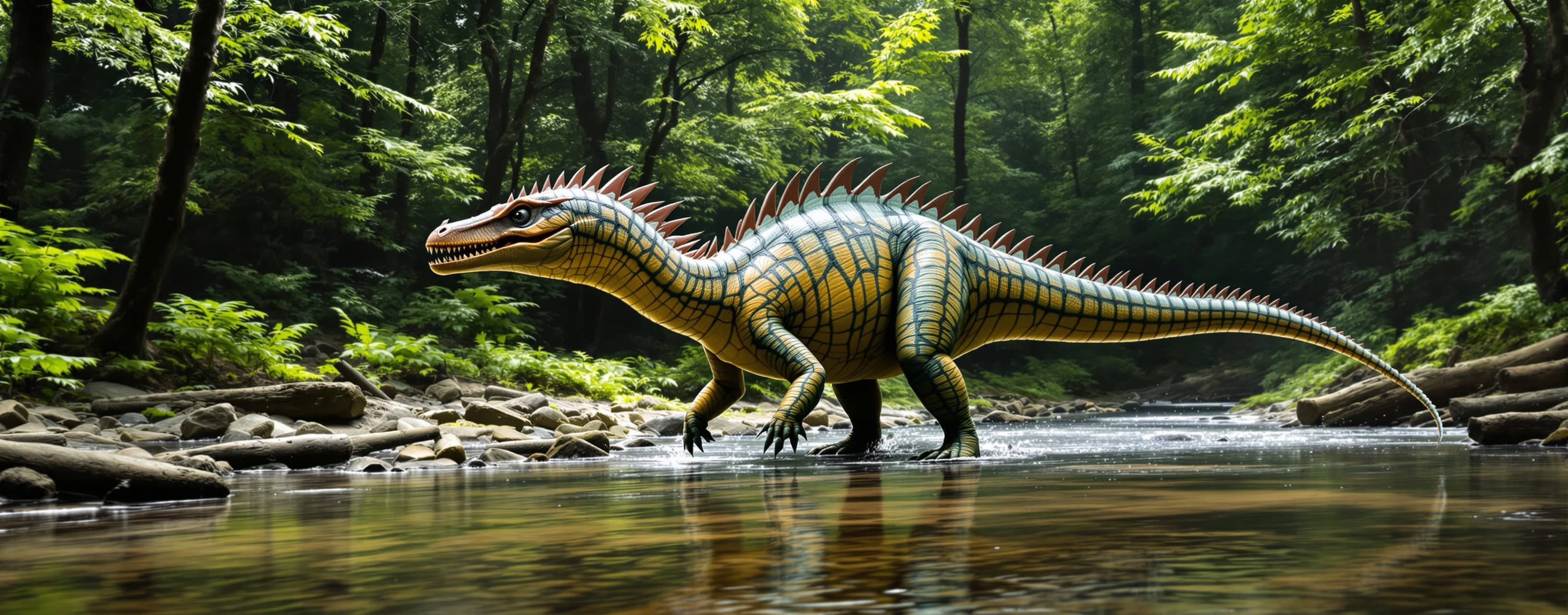 The dinosaur must be 100% faithful to the reference image — ...