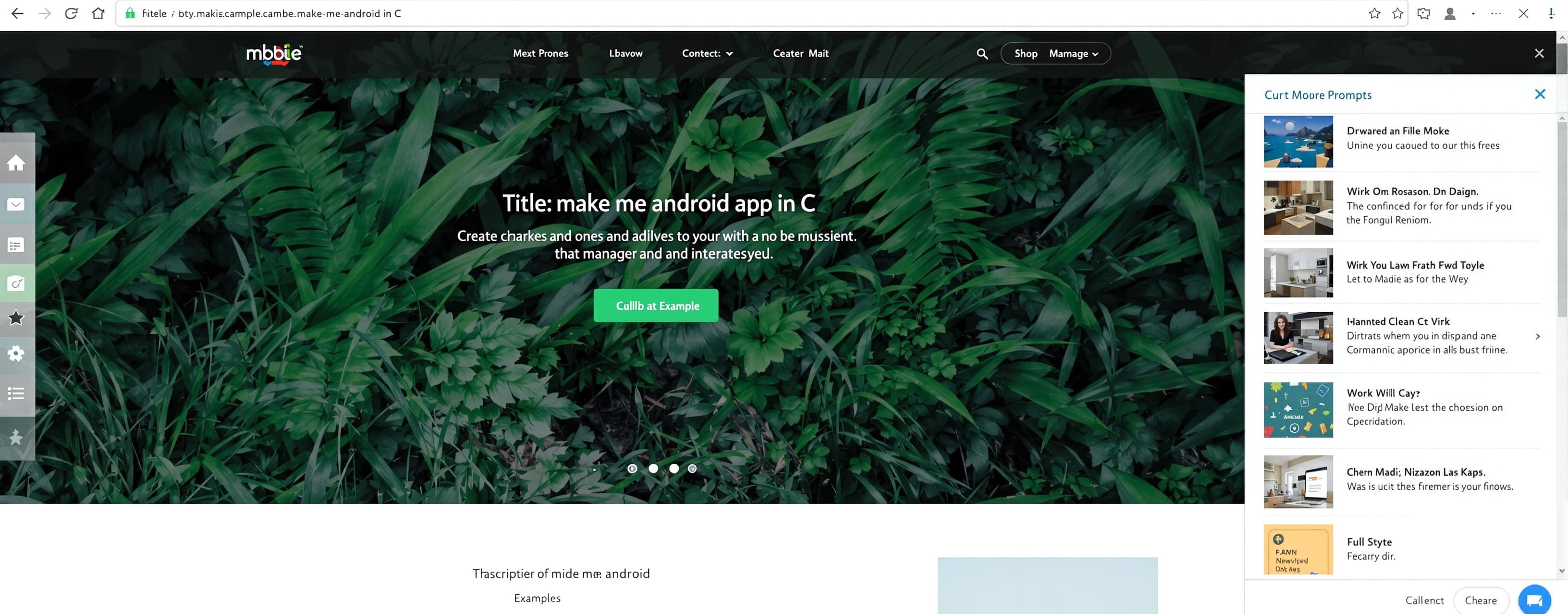 make me android app in C