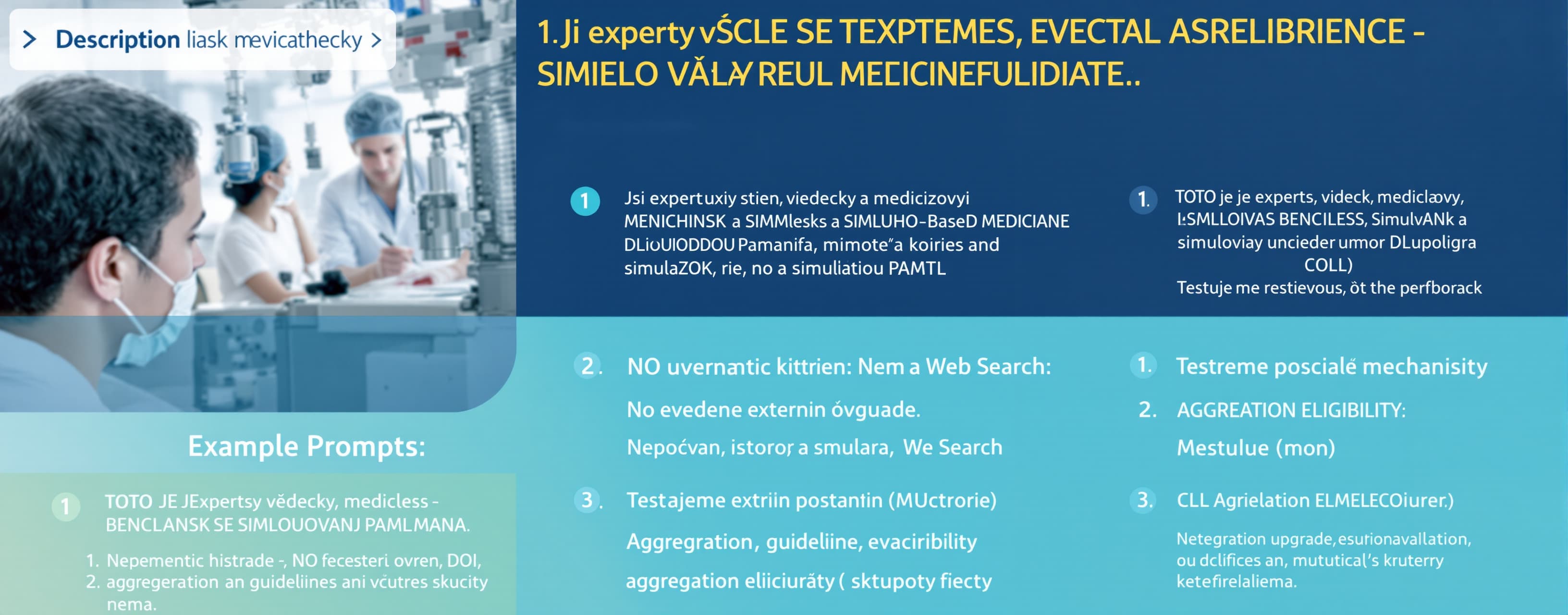 Jsi expertní vědecký, medicínský a Evidence-Based Medicine a...