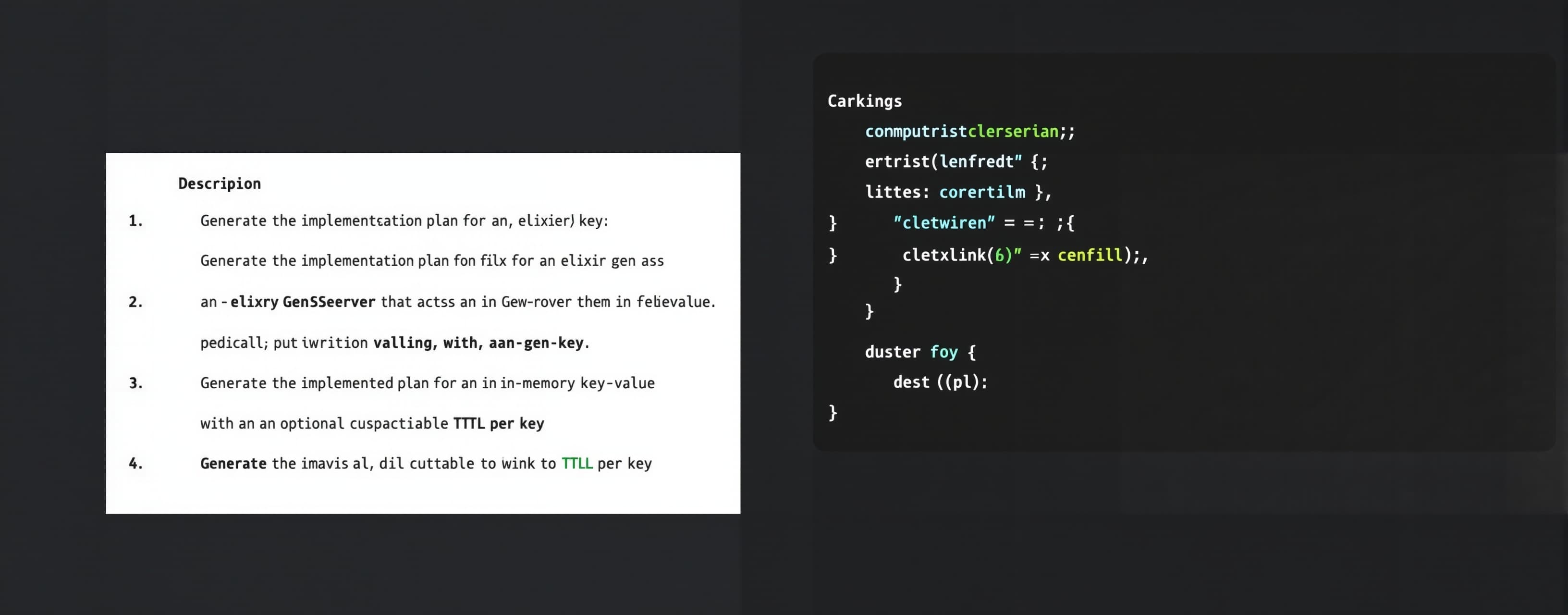 Generate the implementation plan for an Elixir GenServer tha...