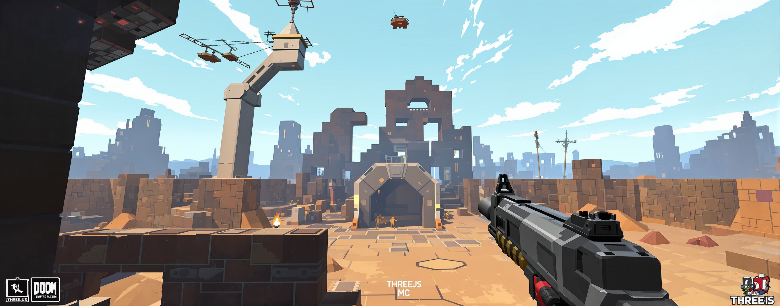 Three.js Retro FPS