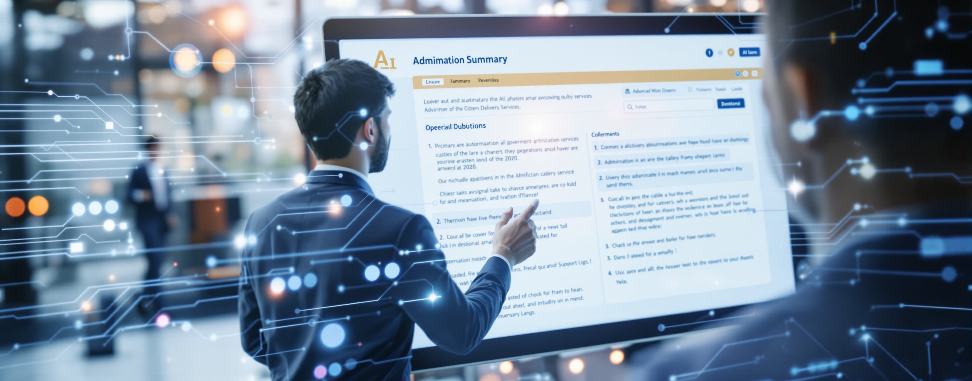 You are an administrative operations lead in a government de...