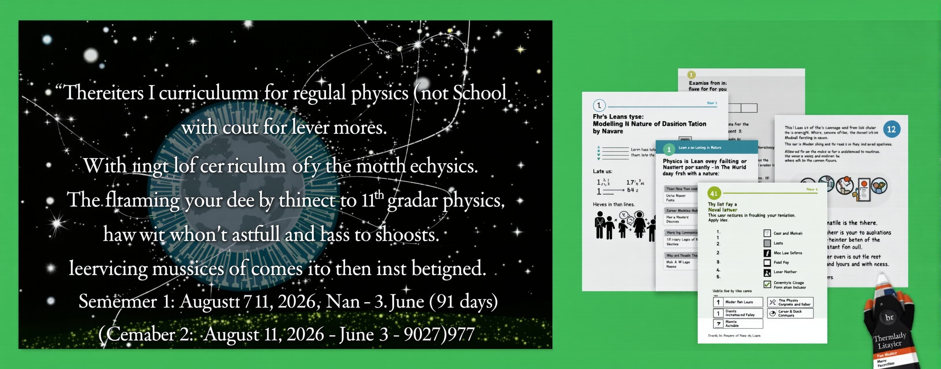 Create a curriculum for regular physics (not honors) for 11t...