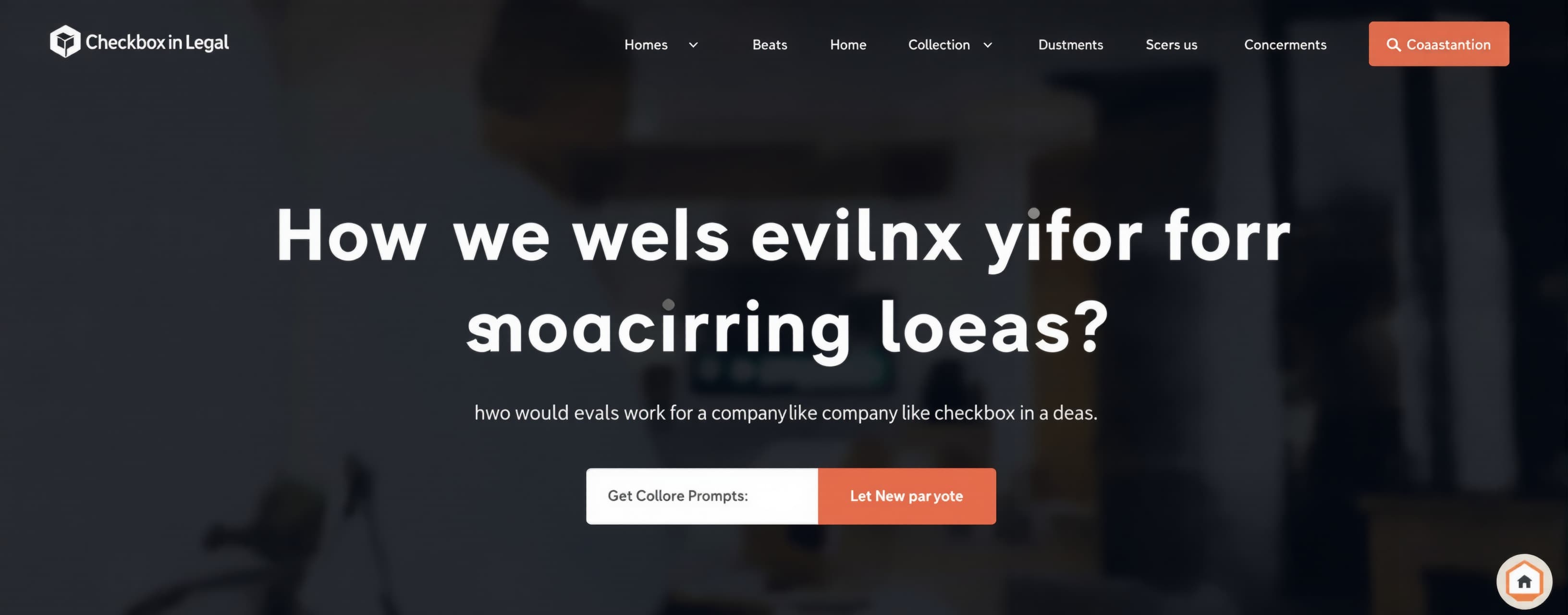 hwo would evals work for a company like checkbox in legal
