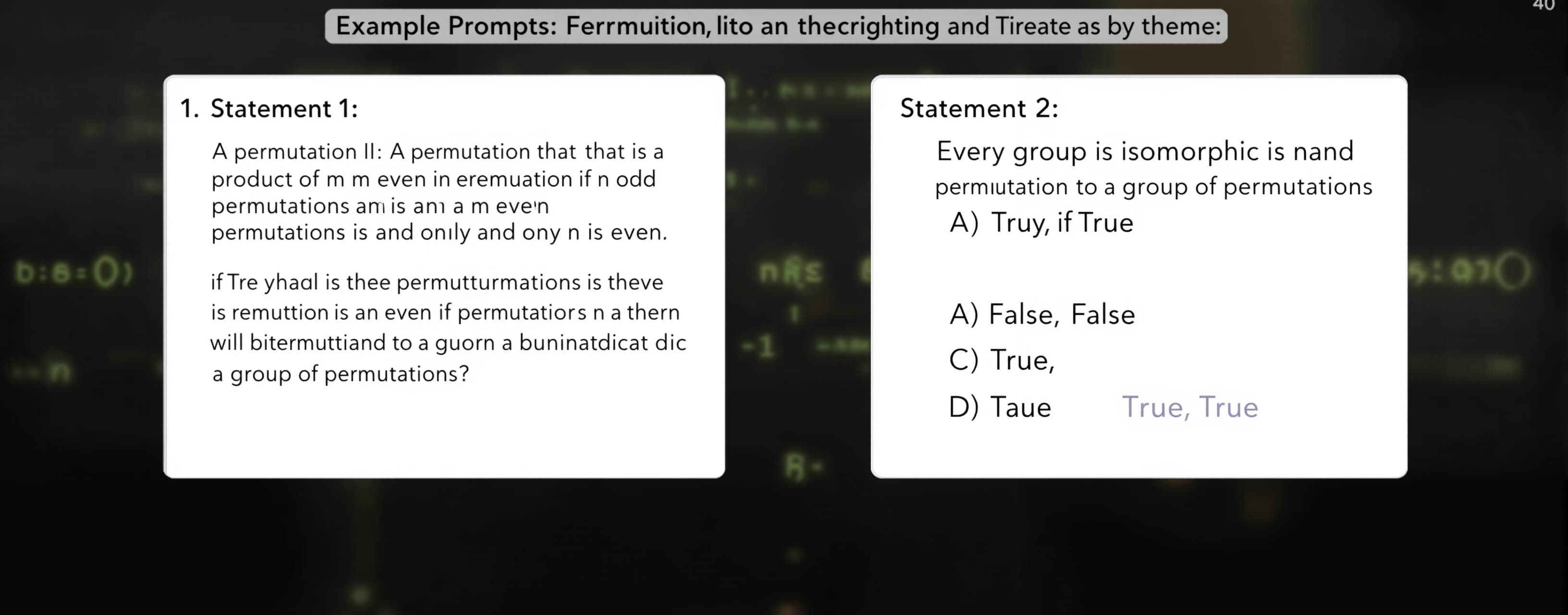 Statement 1 | A permutation that is a product of m even perm...