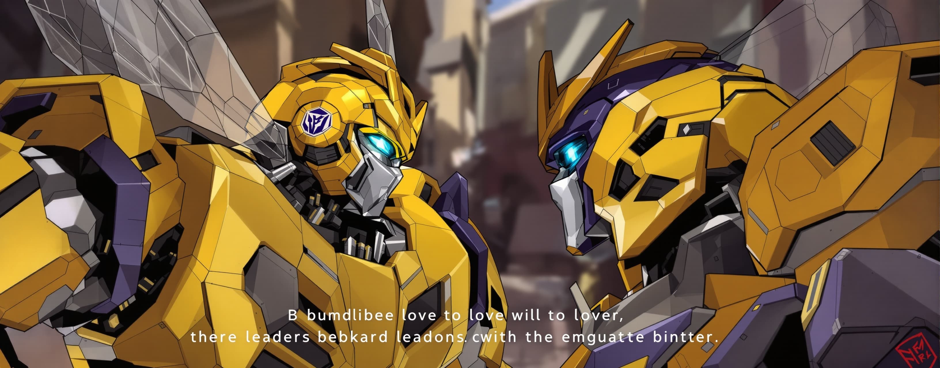 Bumblebee is in love with soundwave but there leaders forbad...