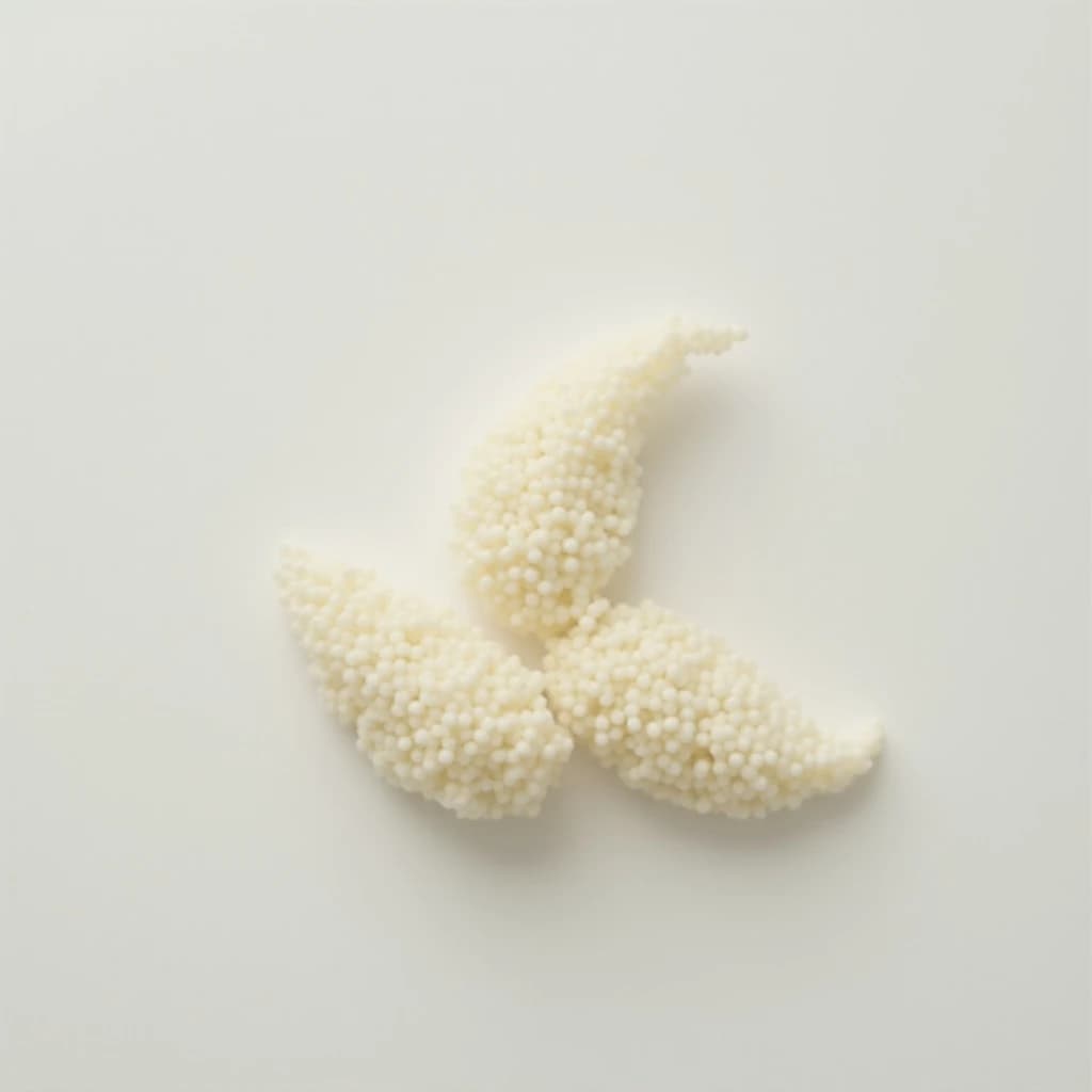 Whitefly and Soft Roe in Beijing, China in the style of minimalist