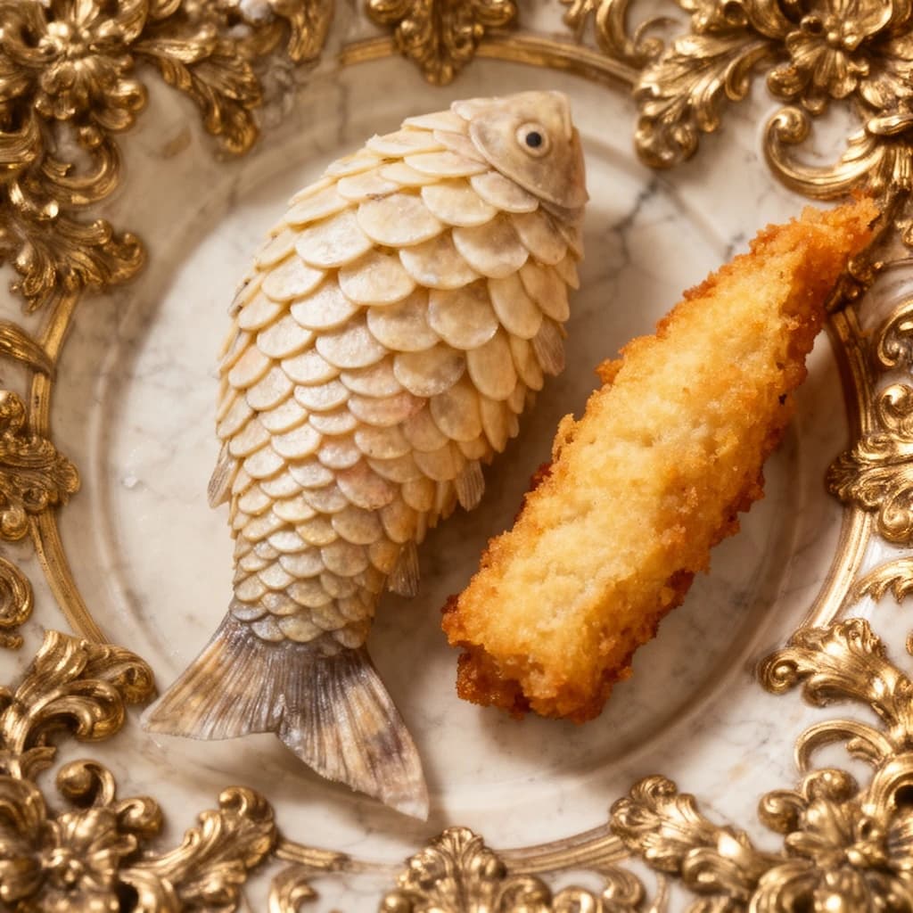 Soft Scale and Fish Stick in Tehran, Iran in the style of baroque