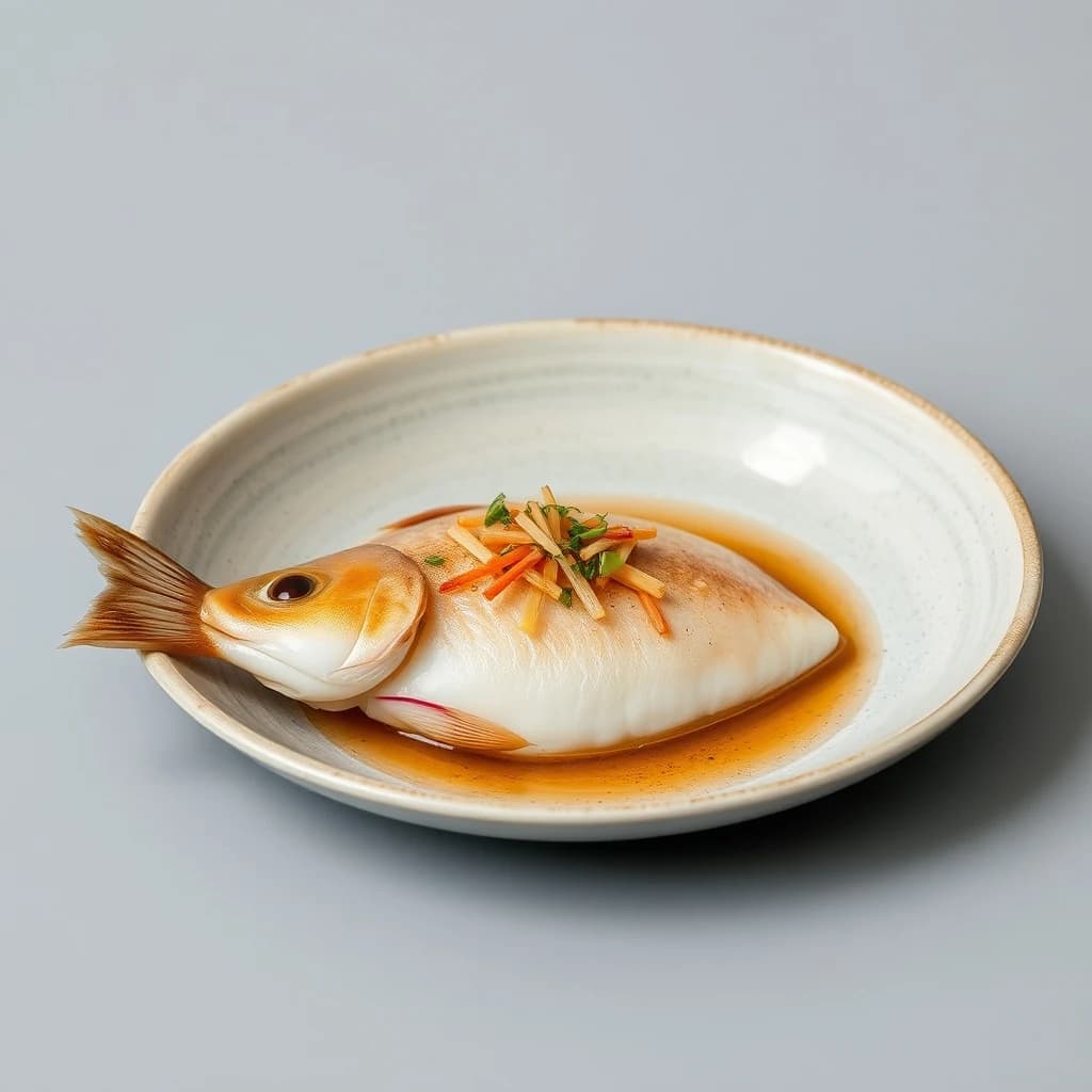 Threadfish and Round Scad in Taipei, Taiwan in the style of minimalist