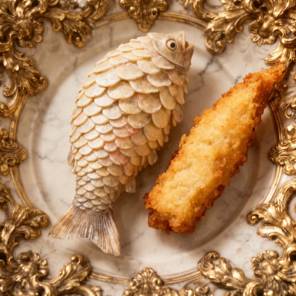 Soft Scale and Fish Stick in Tehran, Iran in the style of baroque