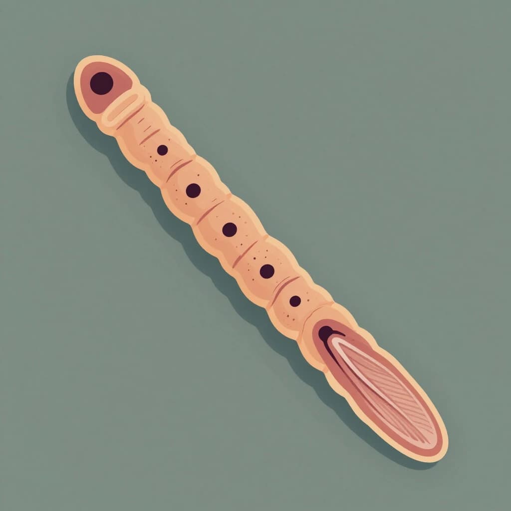 Tapeworm Infection and Forewing in Islamabad, Pakistan in the style of abstract