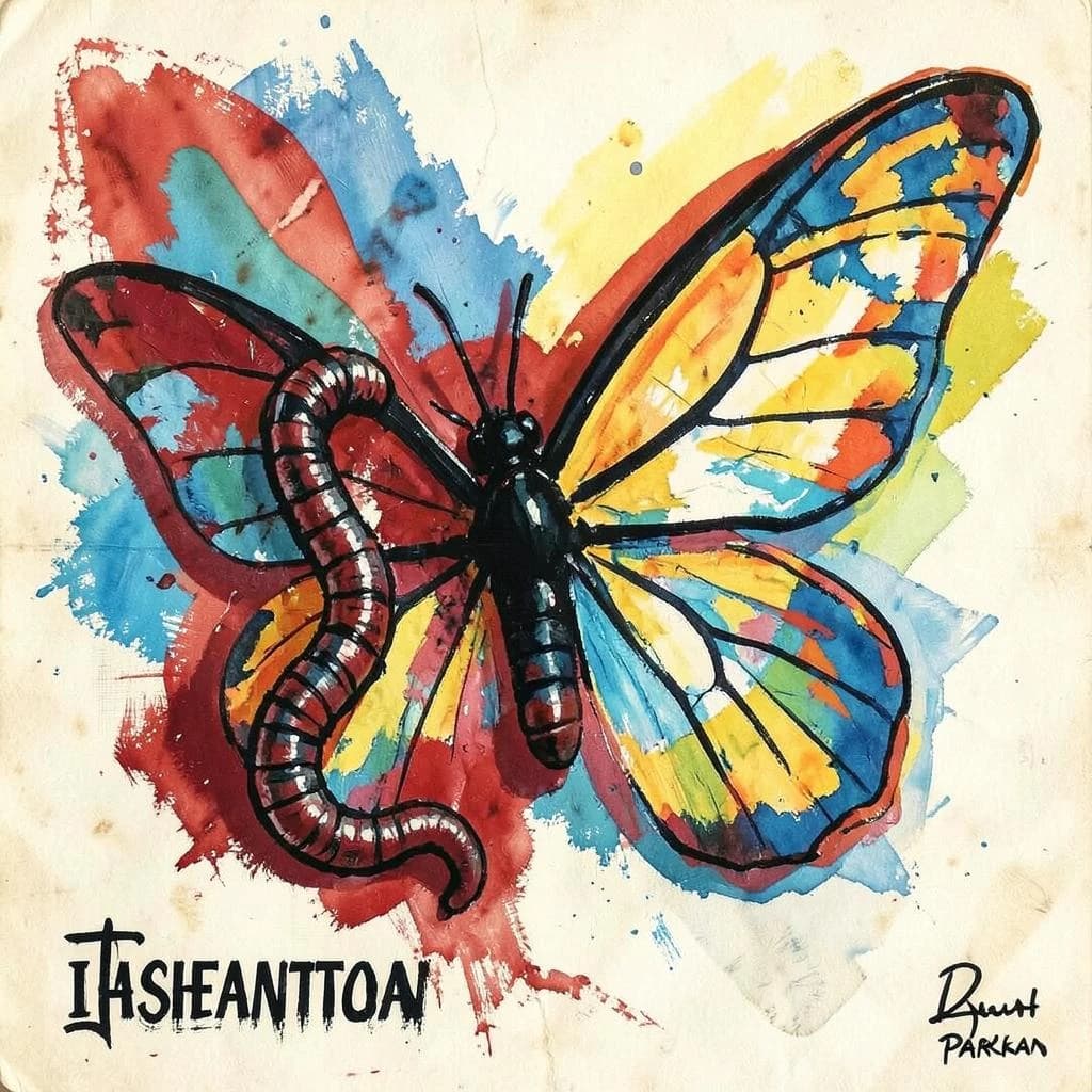 Tapeworm Infection and Forewing in Islamabad, Pakistan in the style of abstract
