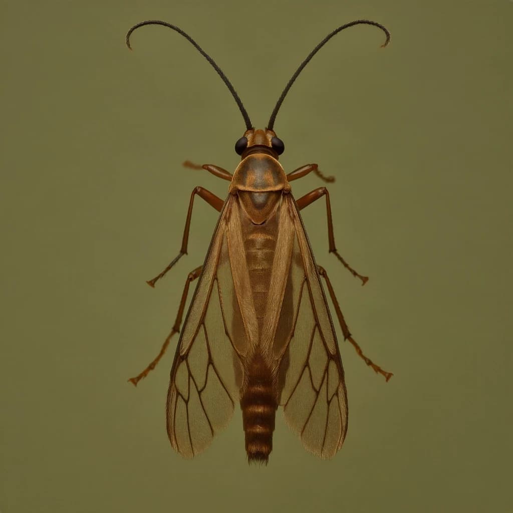 Chatterer and Neuropterous Insect in Canberra, Australia in the style of minimalist