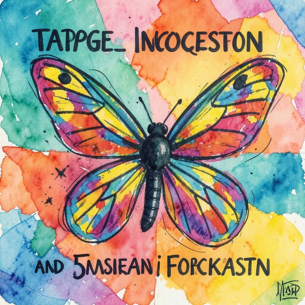 Tapeworm Infection and Forewing in Islamabad, Pakistan in the style of abstract