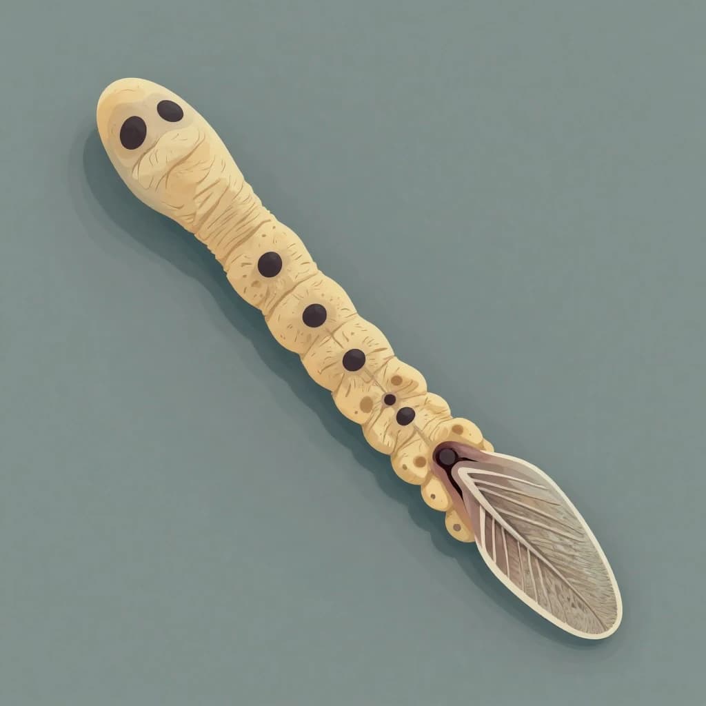 Tapeworm Infection and Forewing in Islamabad, Pakistan in the style of abstract