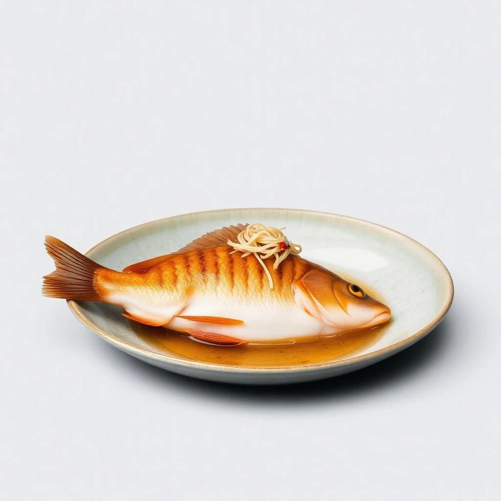 Threadfish and Round Scad in Taipei, Taiwan in the style of minimalist