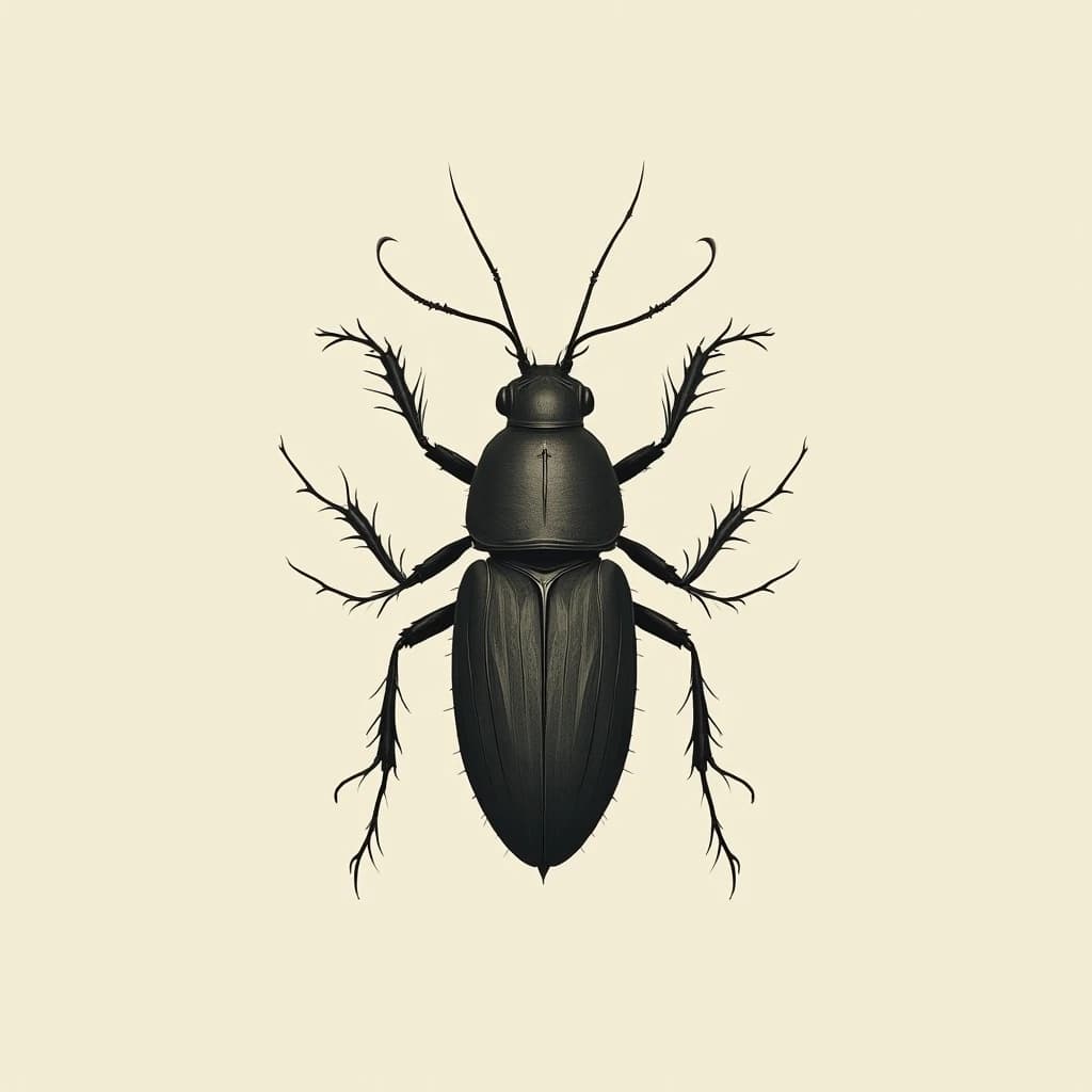Chatterer and Neuropterous Insect in Canberra, Australia in the style of minimalist