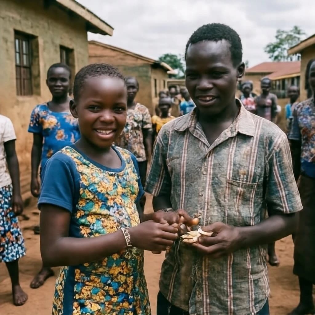 Costiasis and Primary Tooth in Kampala, Uganda in the style of byzantine