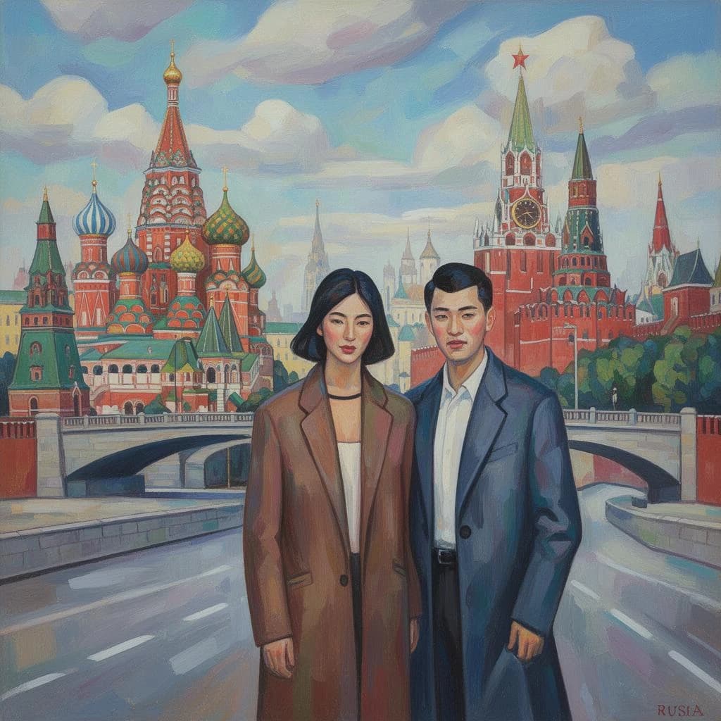 Chine and Feeler in Moscow, Russia in the style of modernist