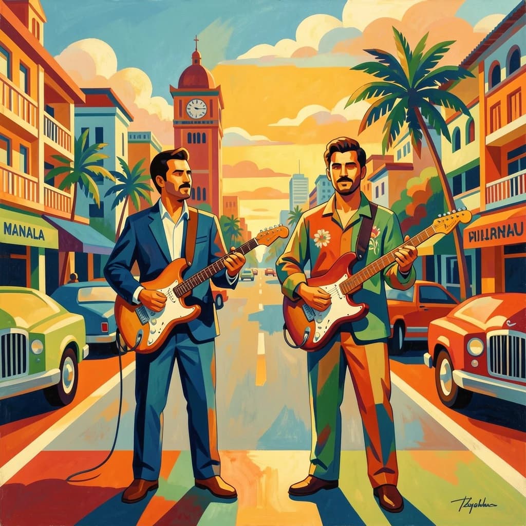 Band and Rudd in Manila, Philippines in the style of modernist