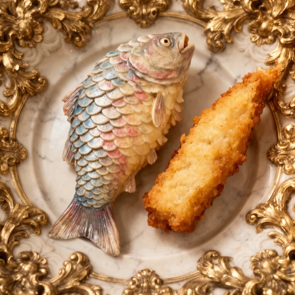 Soft Scale and Fish Stick in Tehran, Iran in the style of baroque
