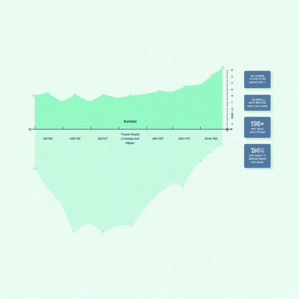 Flat vector illustration titled "The Wet Season Count": at the center a twelve-month rainfall timeline, carrying two keyed regions, "Average" shaded pale green and "Wettest" shaded dark blue, beside a right column of three stat chips reading "40% above the ten-year mean", "1 dry spell every 9 weeks" and "195 rain days last year".