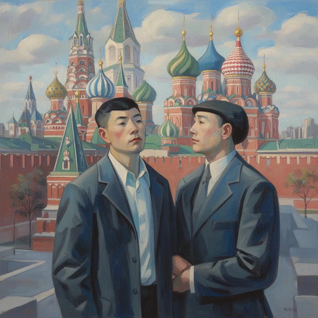 Chine and Feeler in Moscow, Russia in the style of modernist