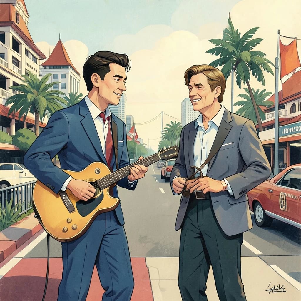 Band and Rudd in Manila, Philippines in the style of modernist