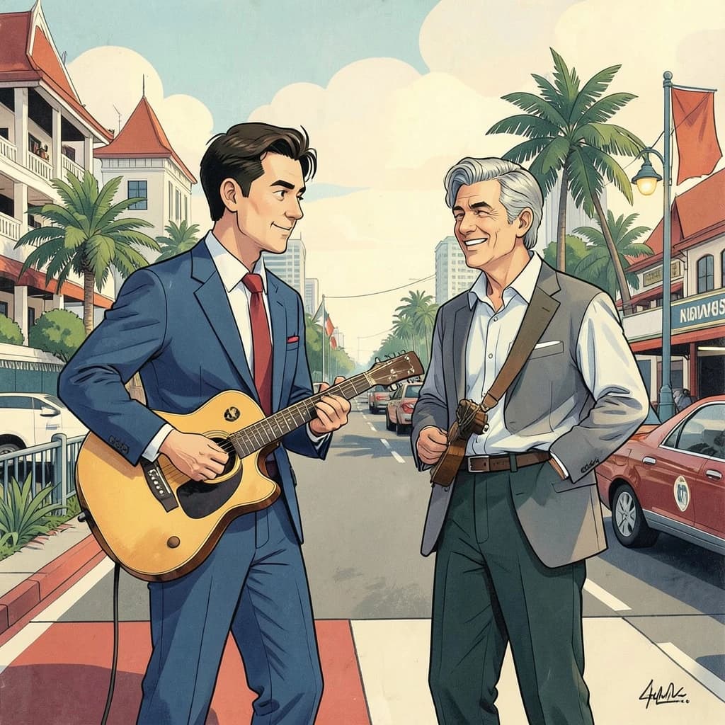 Band and Rudd in Manila, Philippines in the style of modernist