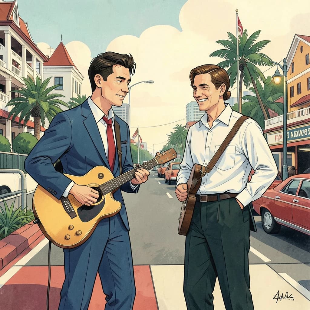 Band and Rudd in Manila, Philippines in the style of modernist