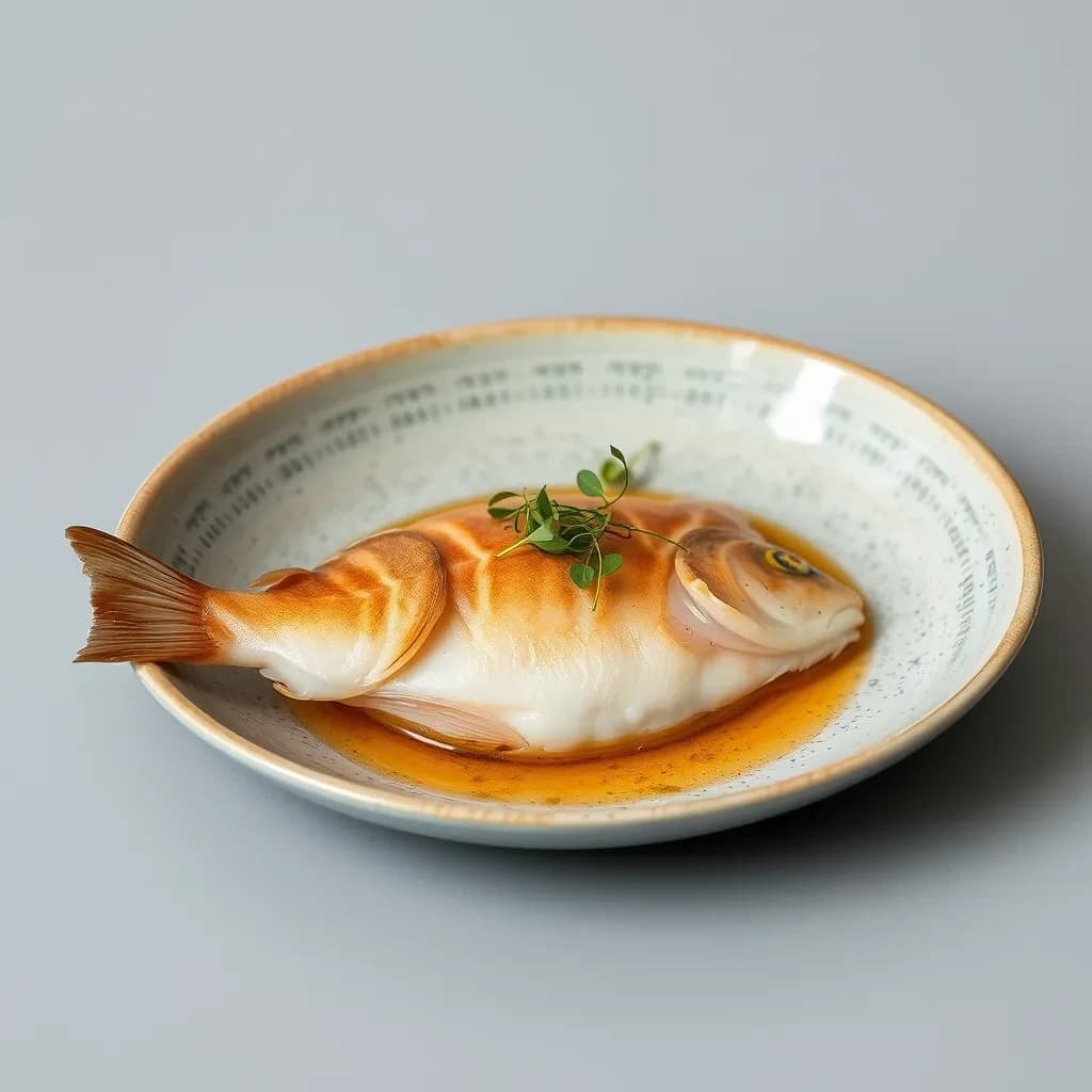 Threadfish and Round Scad in Taipei, Taiwan in the style of minimalist