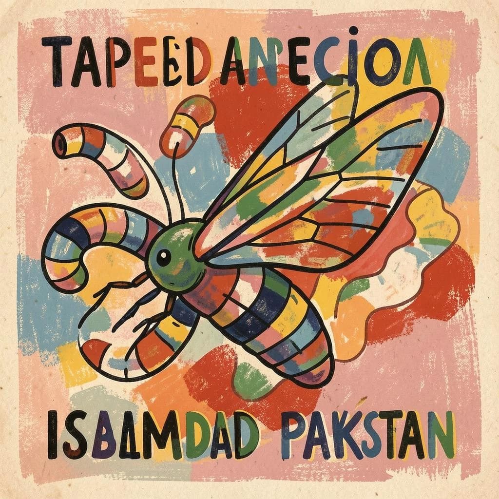 Tapeworm Infection and Forewing in Islamabad, Pakistan in the style of abstract