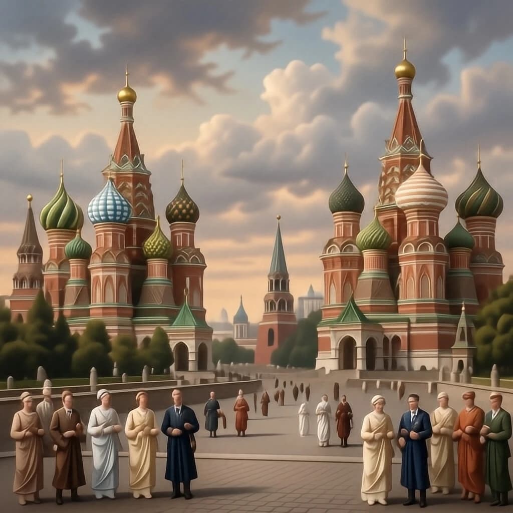 Courlan and Bird Of Passage in Moscow, Russia in the style of neoclassical
