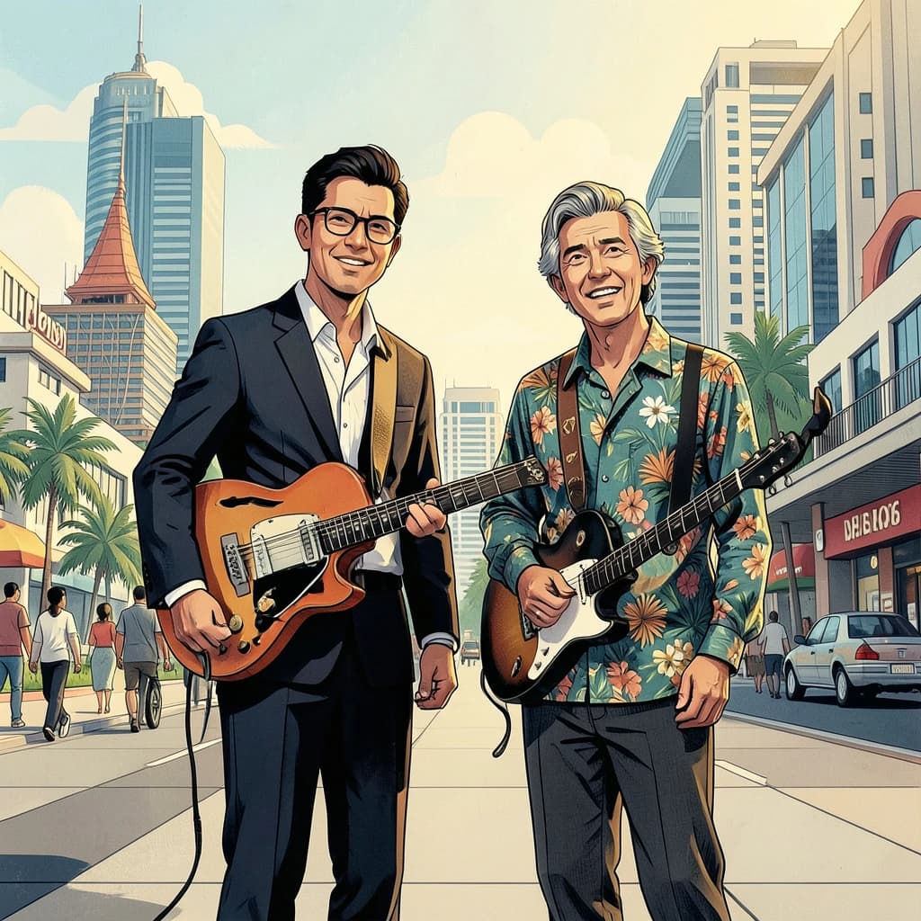 Band and Rudd in Manila, Philippines in the style of modernist