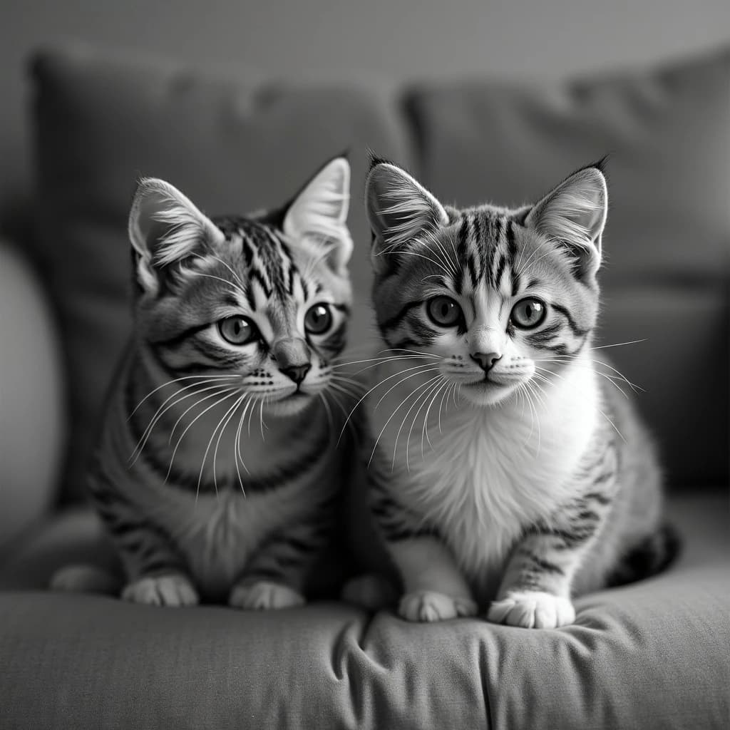 Channel Cat and Megathere in Manila, Philippines in the style of black and white
