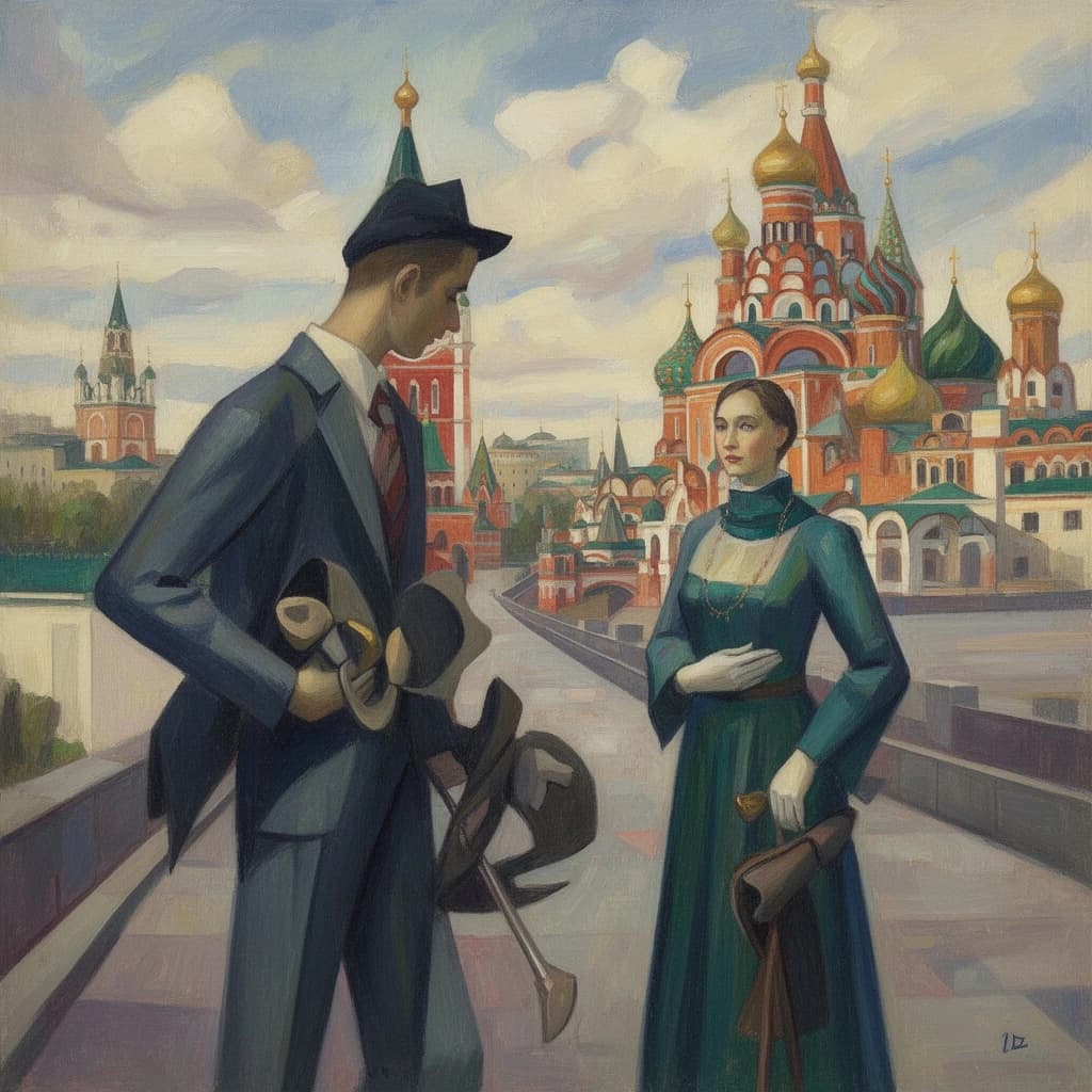 Chine and Feeler in Moscow, Russia in the style of modernist