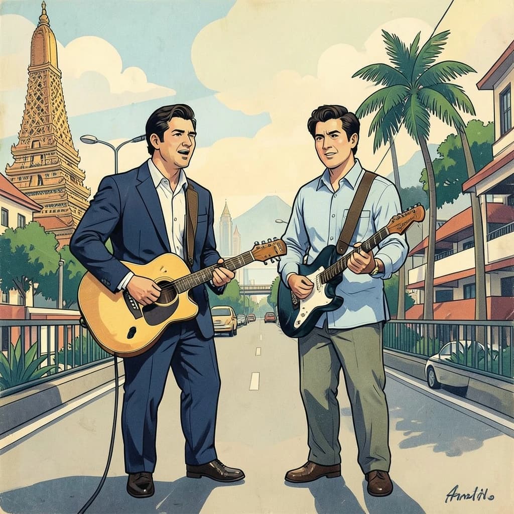 Band and Rudd in Manila, Philippines in the style of modernist